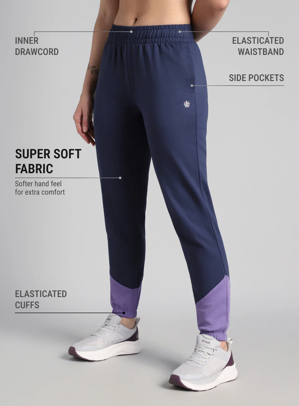 Women's Blue Play in Leisure Joggers - Image 5