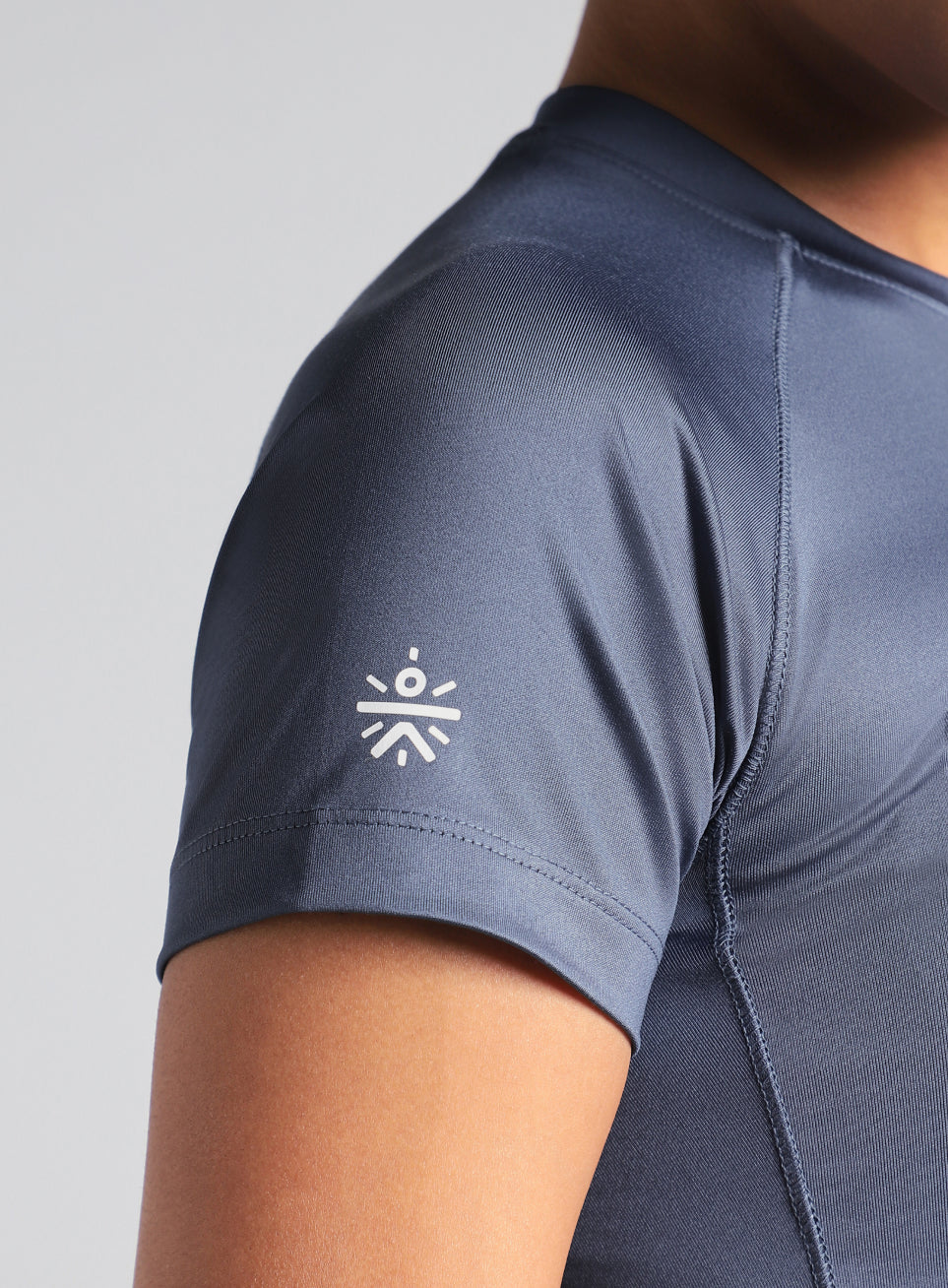 Women's Blue Power Compression T-shirt - Image 8