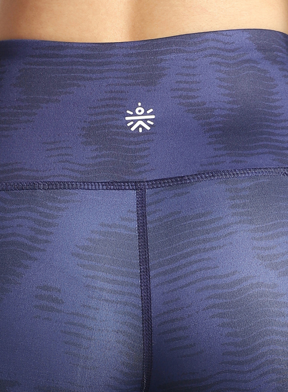 Women's Blue Printed Train All Day COMFlex Tights - Image 8