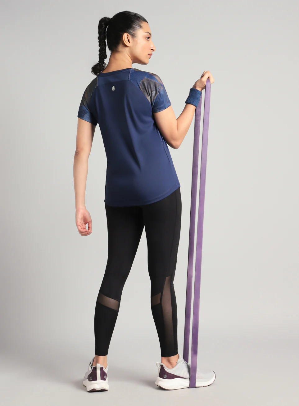 Women's Blue Printed Ultimate Training T-shirt - Image 2