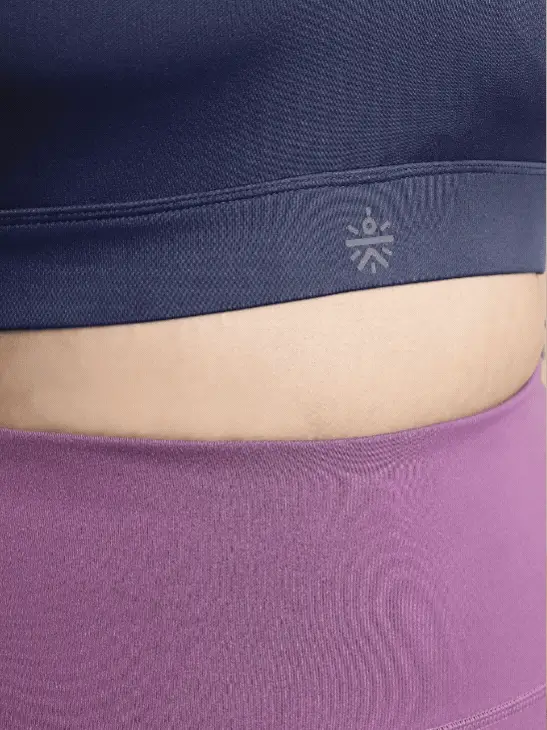 Women's Blue Racer Back Hook Running High Support Plus Size Sports Bra - Image 9