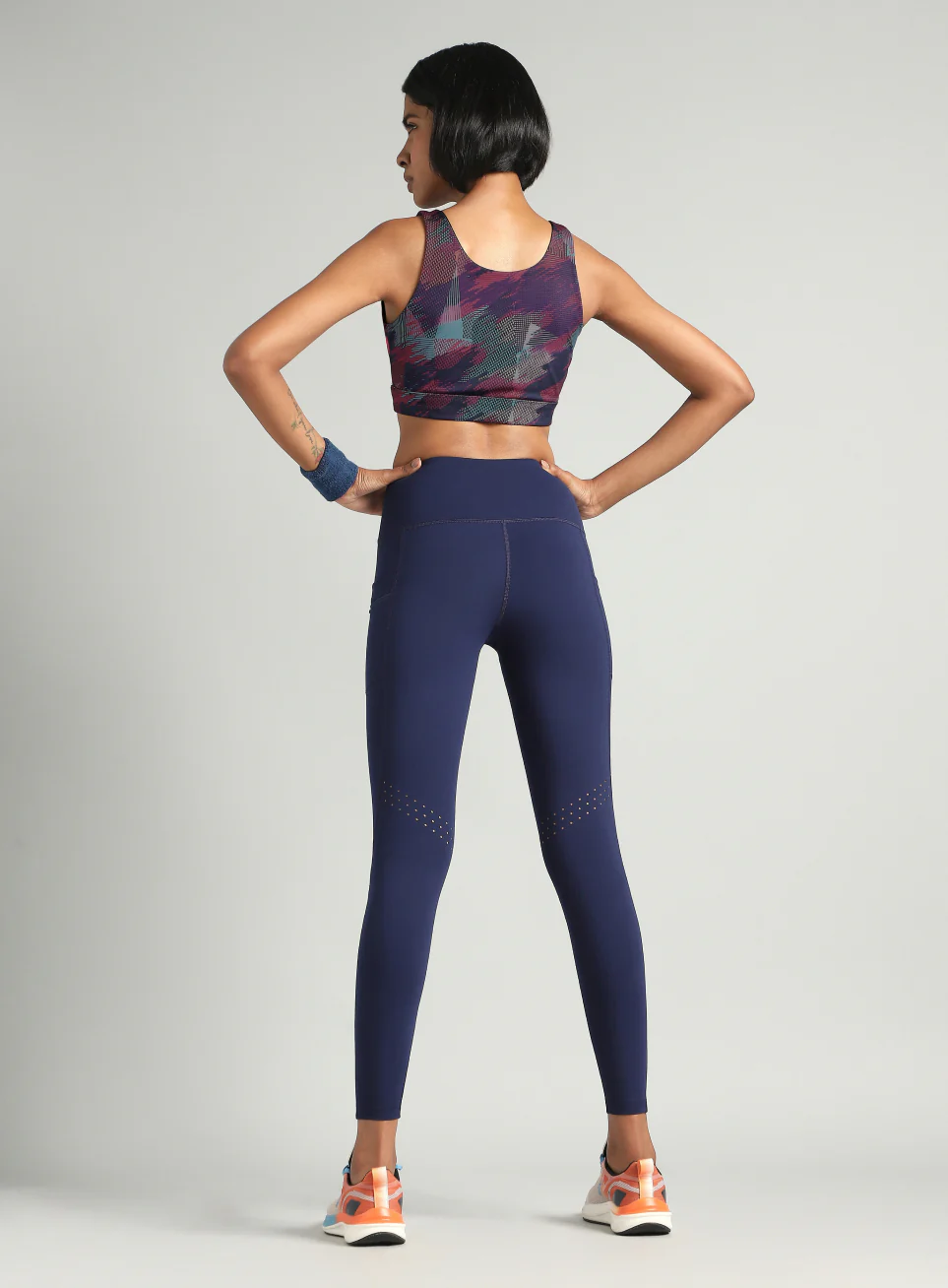 Women's Blue Run Beyond COMFlex Tights - Image 3