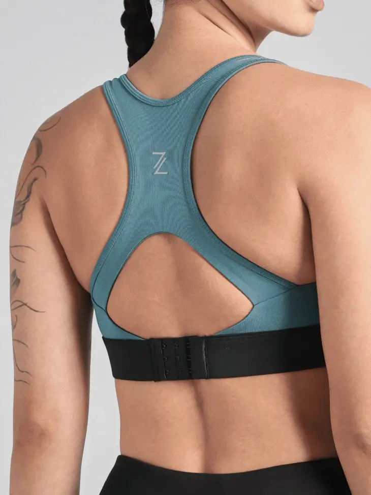 Women's Blue Run Forward High Support Bra - Image 8