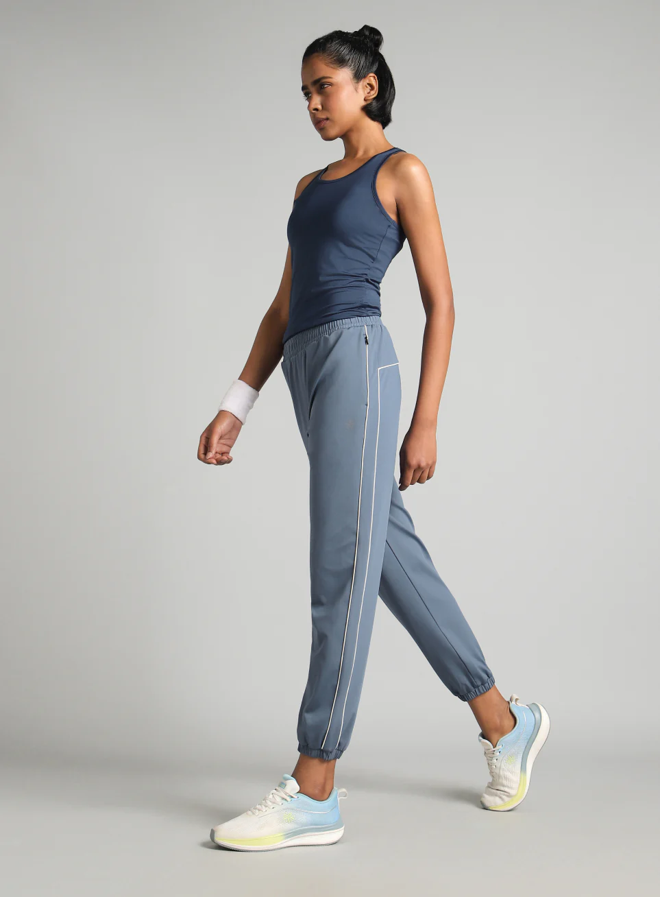 Women's Blue Running Pro Joggers - Image 3
