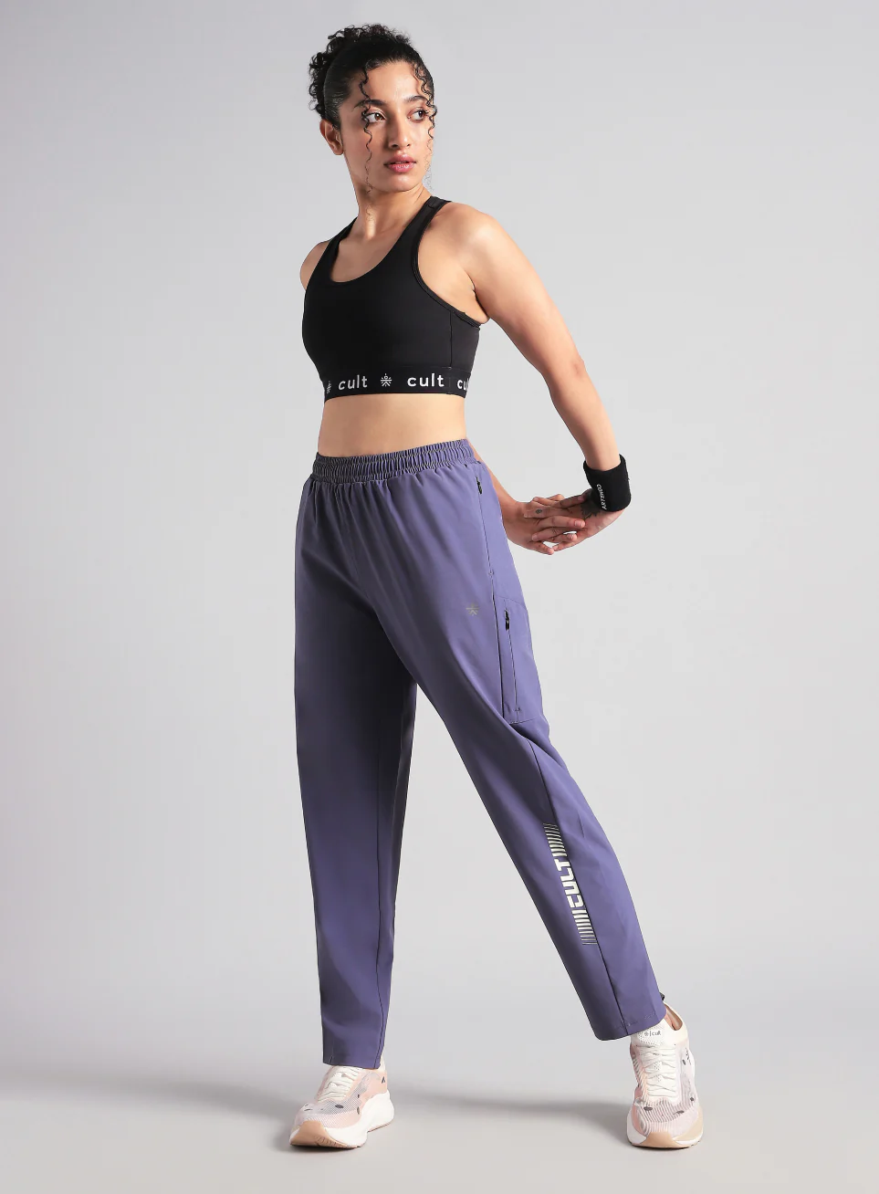 Women's Blue Speed Flex Trackpants - Image 2