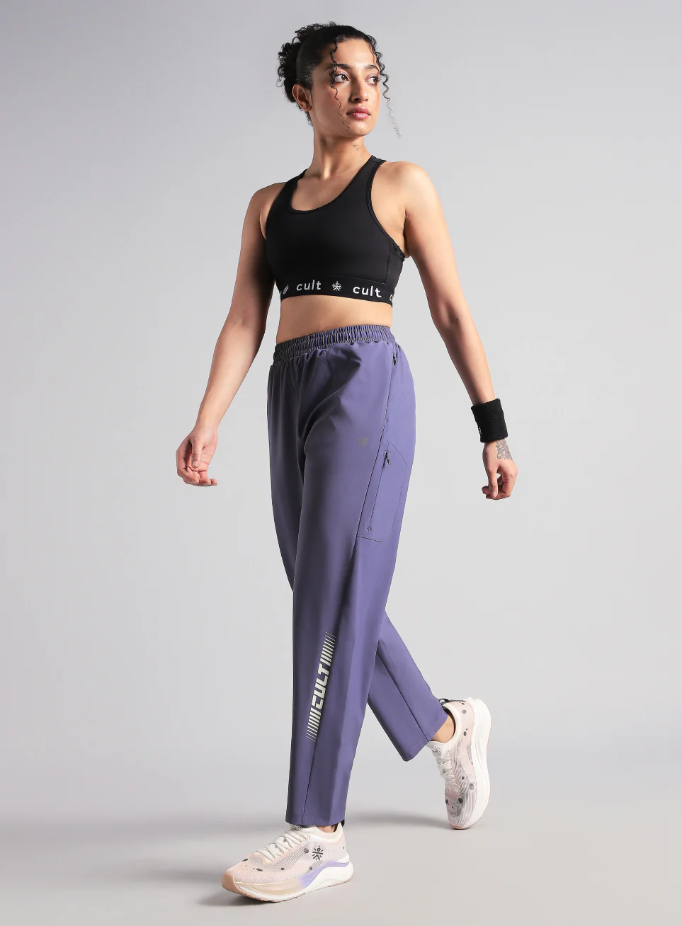 Women's Blue Speed Flex Trackpants - Image 3