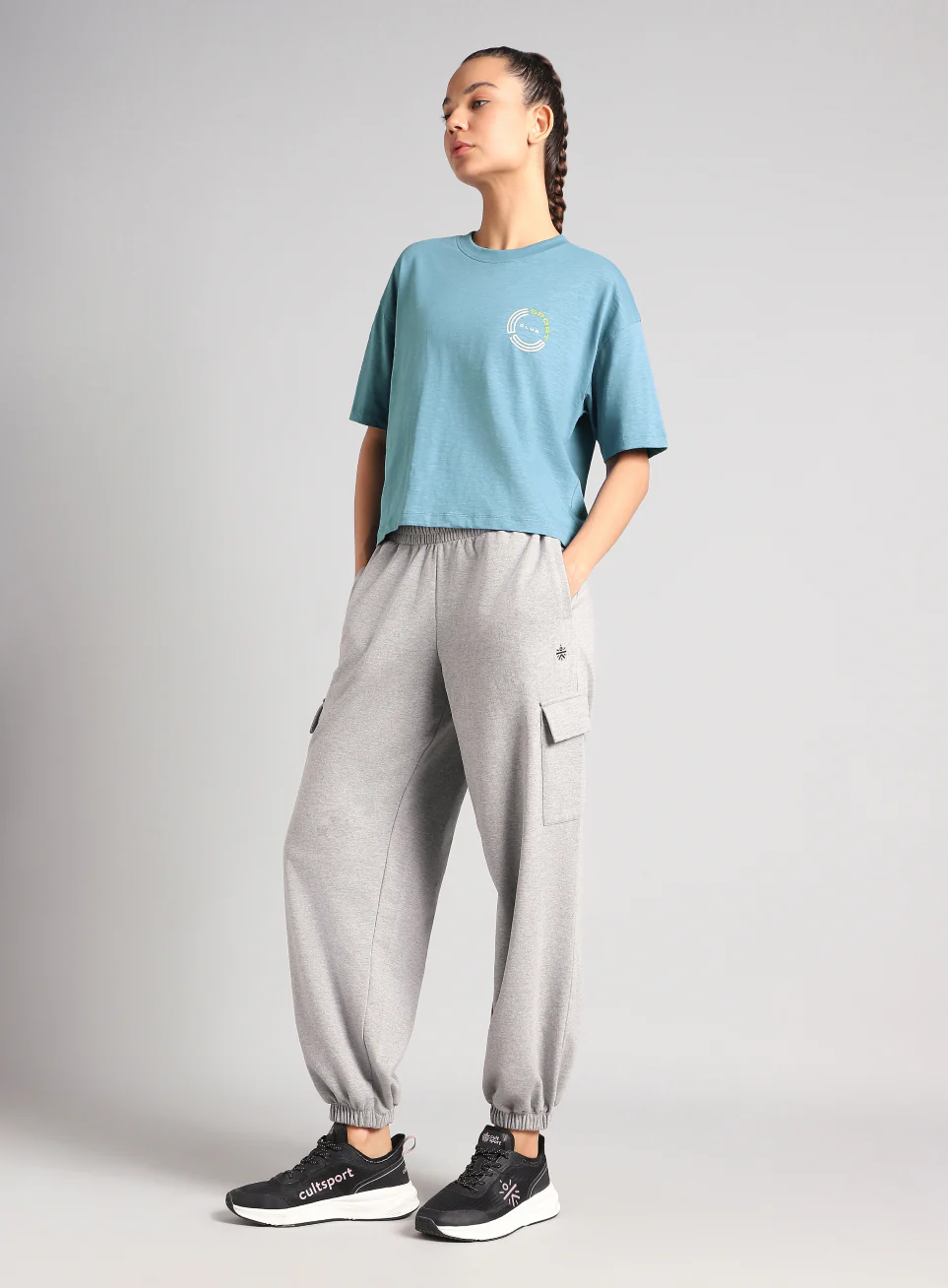 Women's Blue Sports Club T-shirt - Image 2