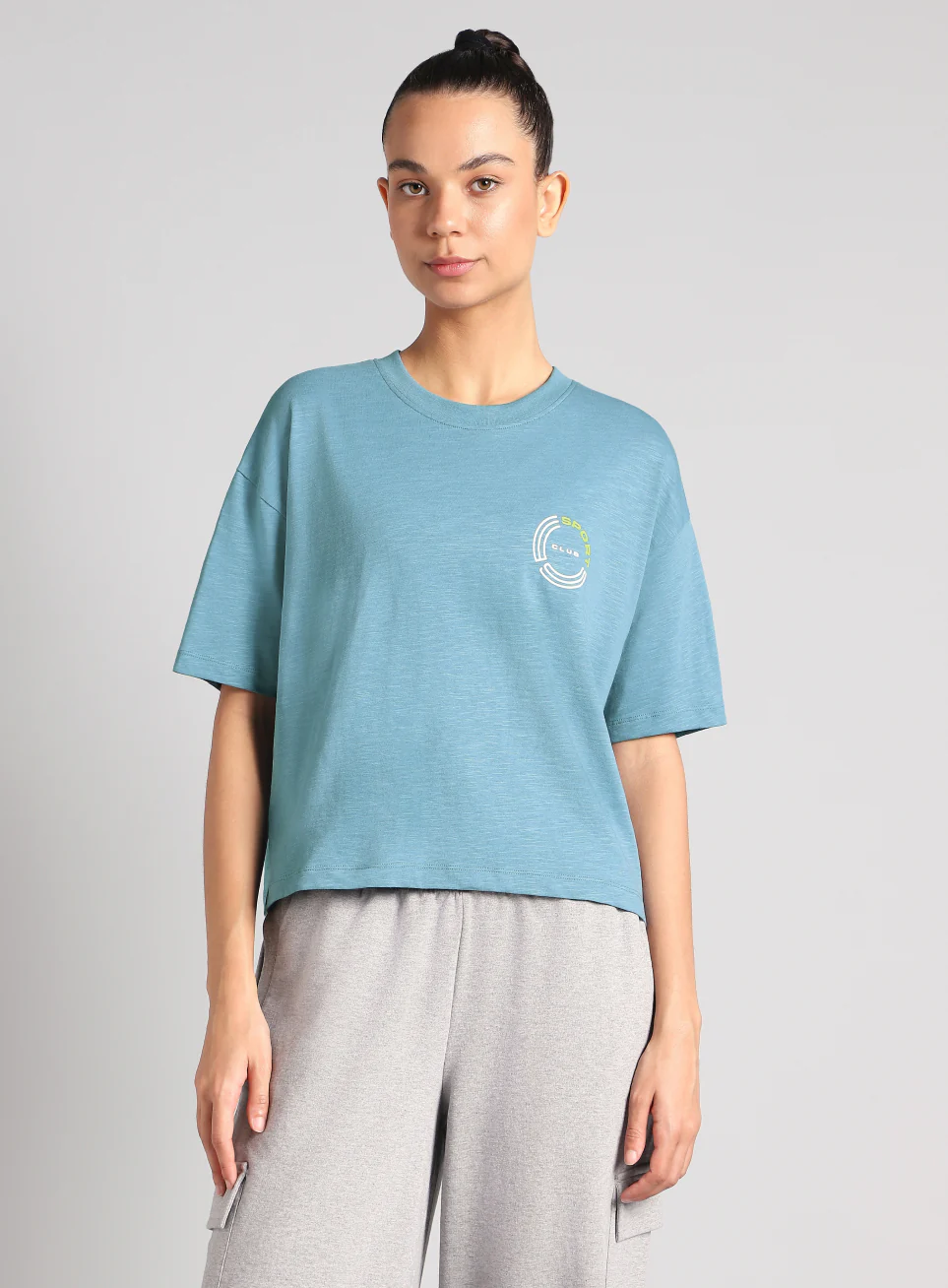 Women's Blue Sports Club T-shirt - Image 4