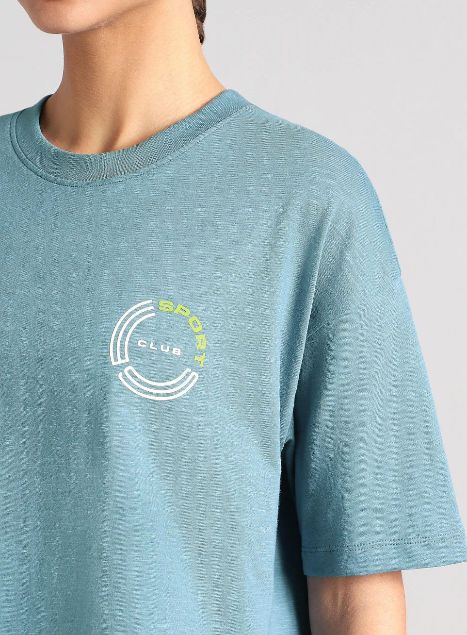 Women's Blue Sports Club T-shirt - Image 7