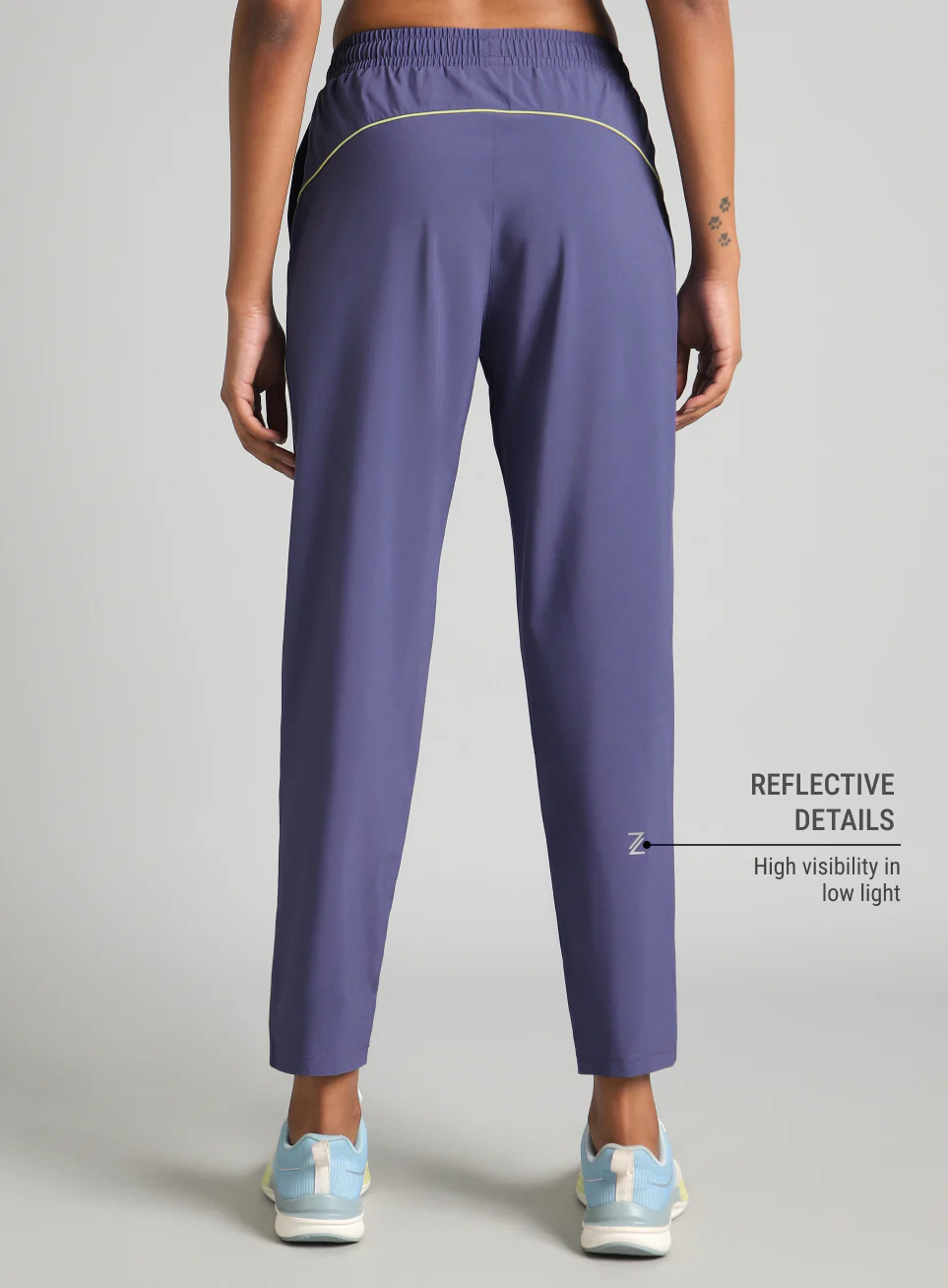 Women's Blue Sprint Trackpants - Image 6