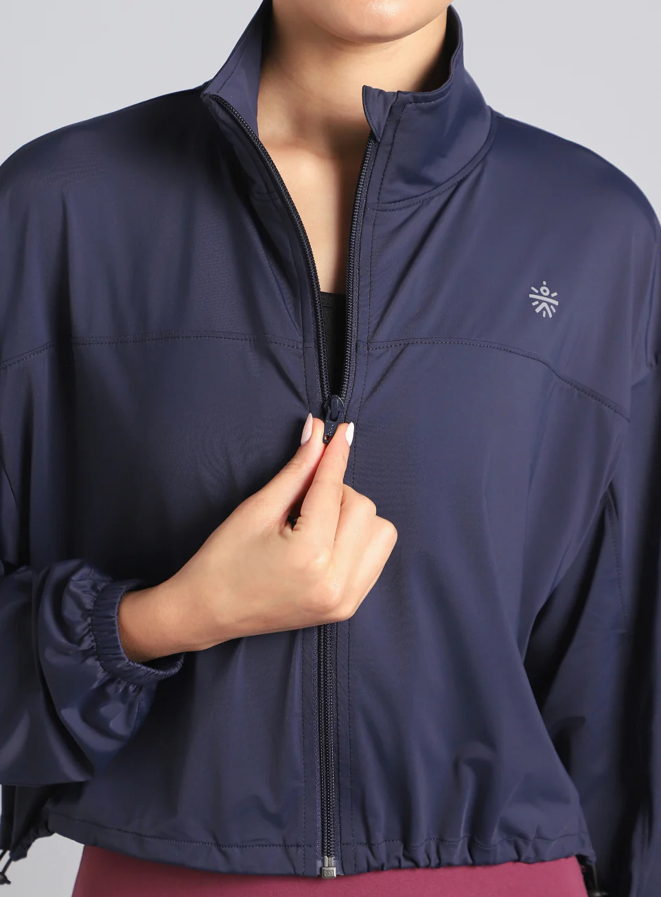 Women's Blue Supreme Soft Ultra Light Running Jacket - Image 8