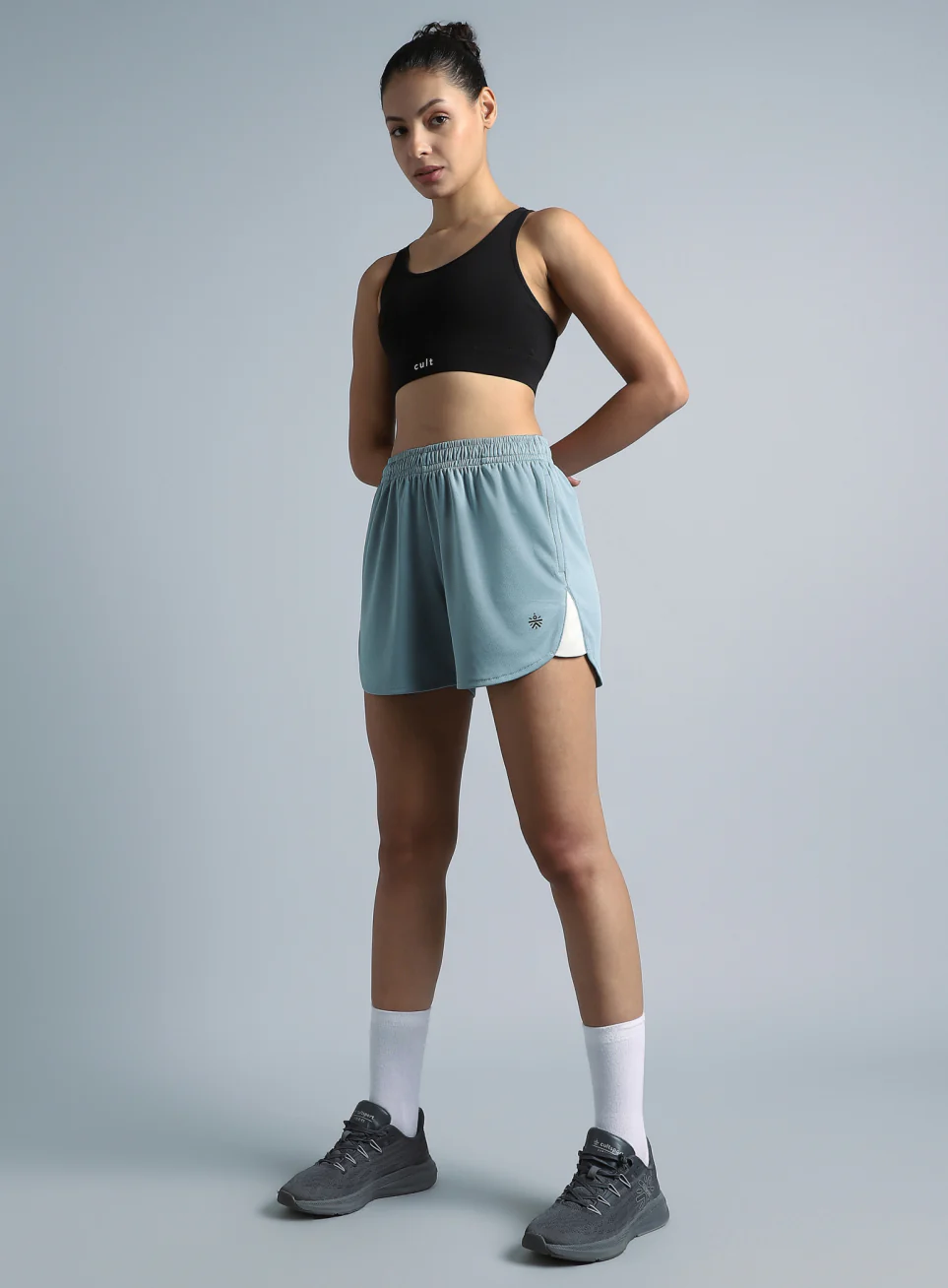Women's Blue Train Day Performance Shorts - Image 3