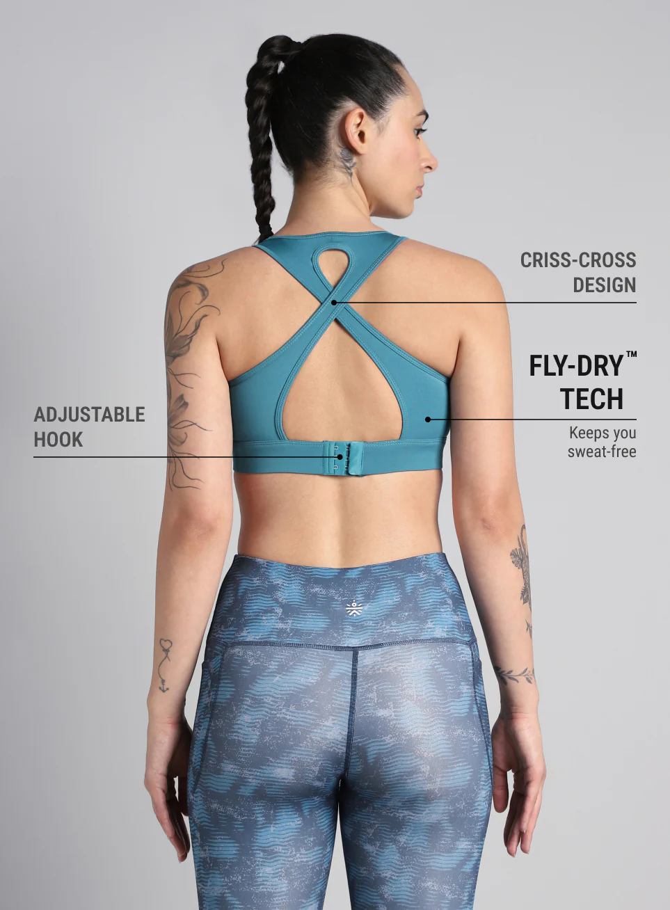 Women's Blue Training Champion Bra - Image 6