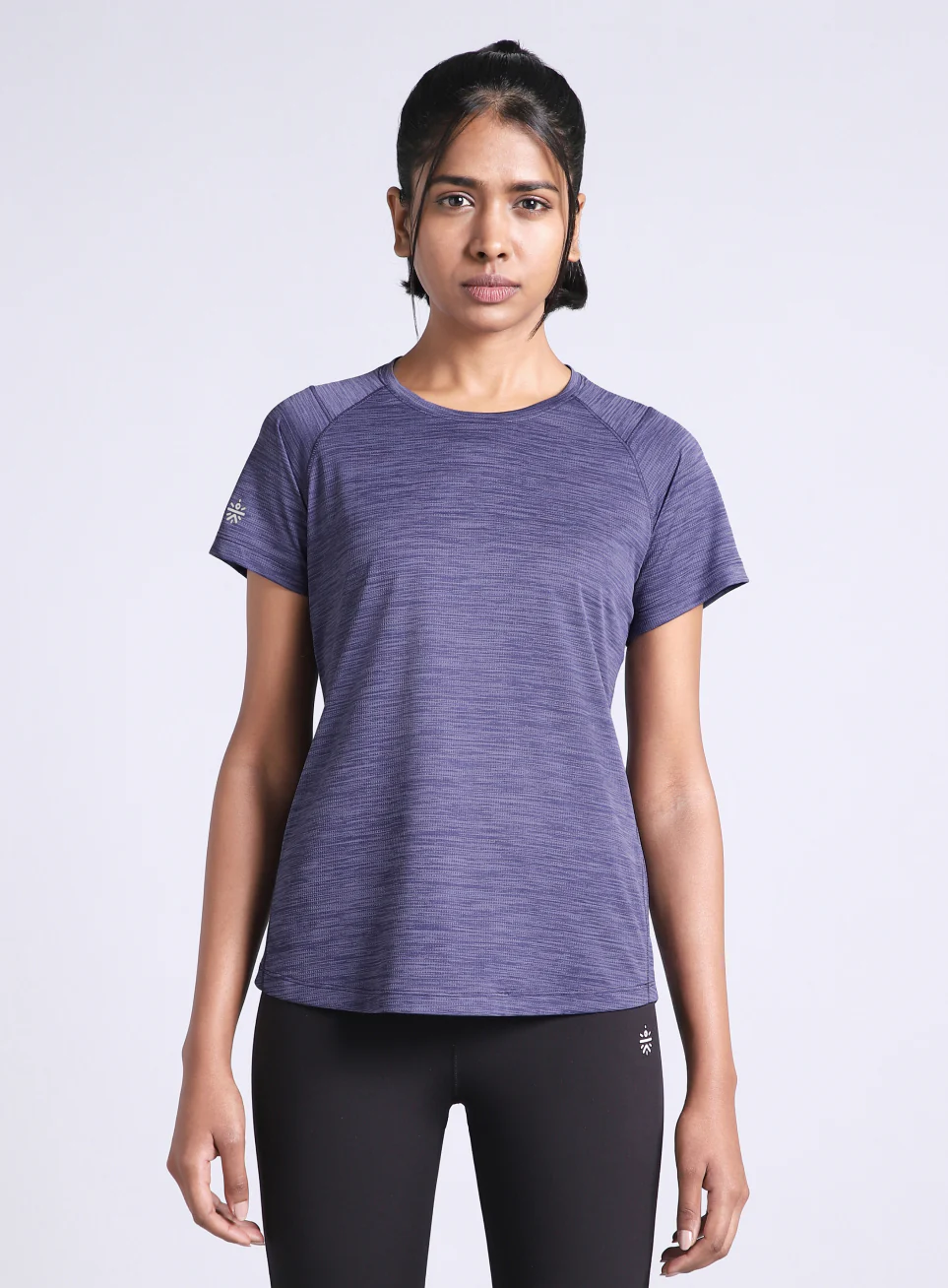 Women's Blue Training Elevate Sculpt T-shirt - Image 4