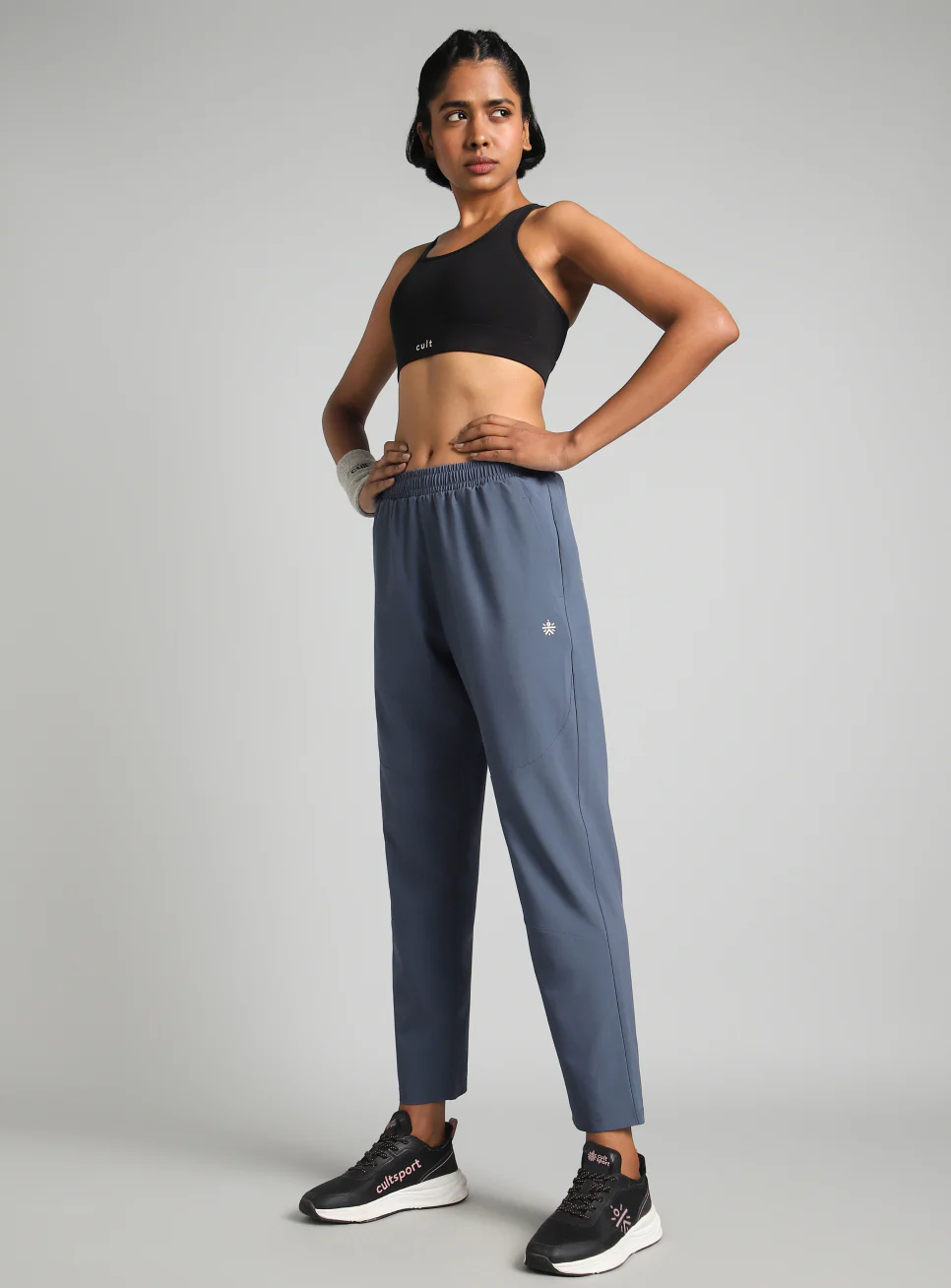 Women's Blue Training Sculpt Trackpants - Image 2
