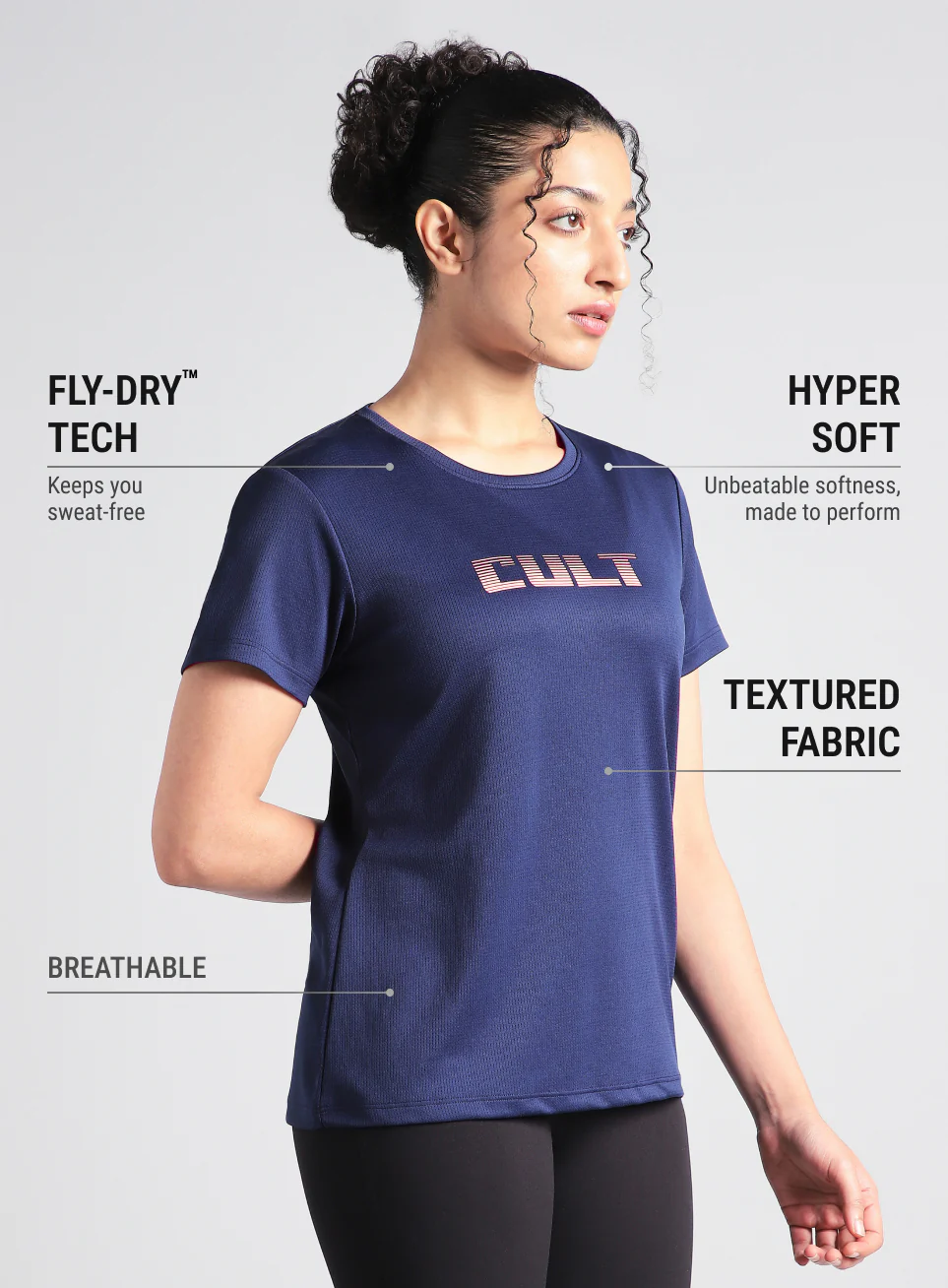 Women's Blue Ultimate Training T-shirt - Image 5