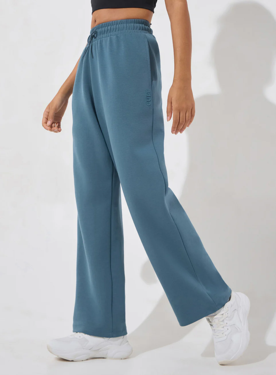 Women's Blue Ultra Luxe Classic Trackpants - Image 5