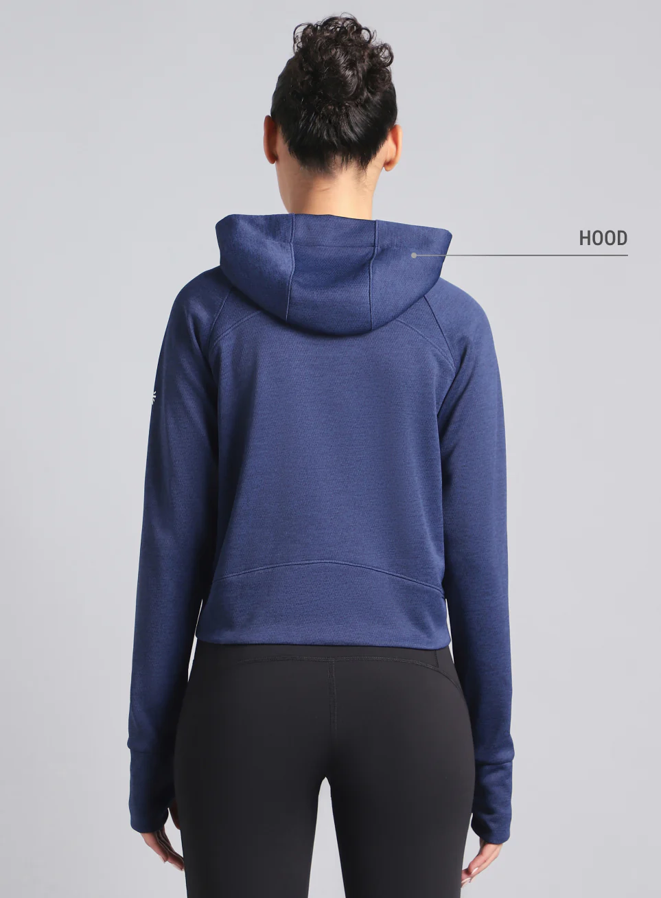 Women's Blue Work it Out Training Cropped Jacket - Image 6