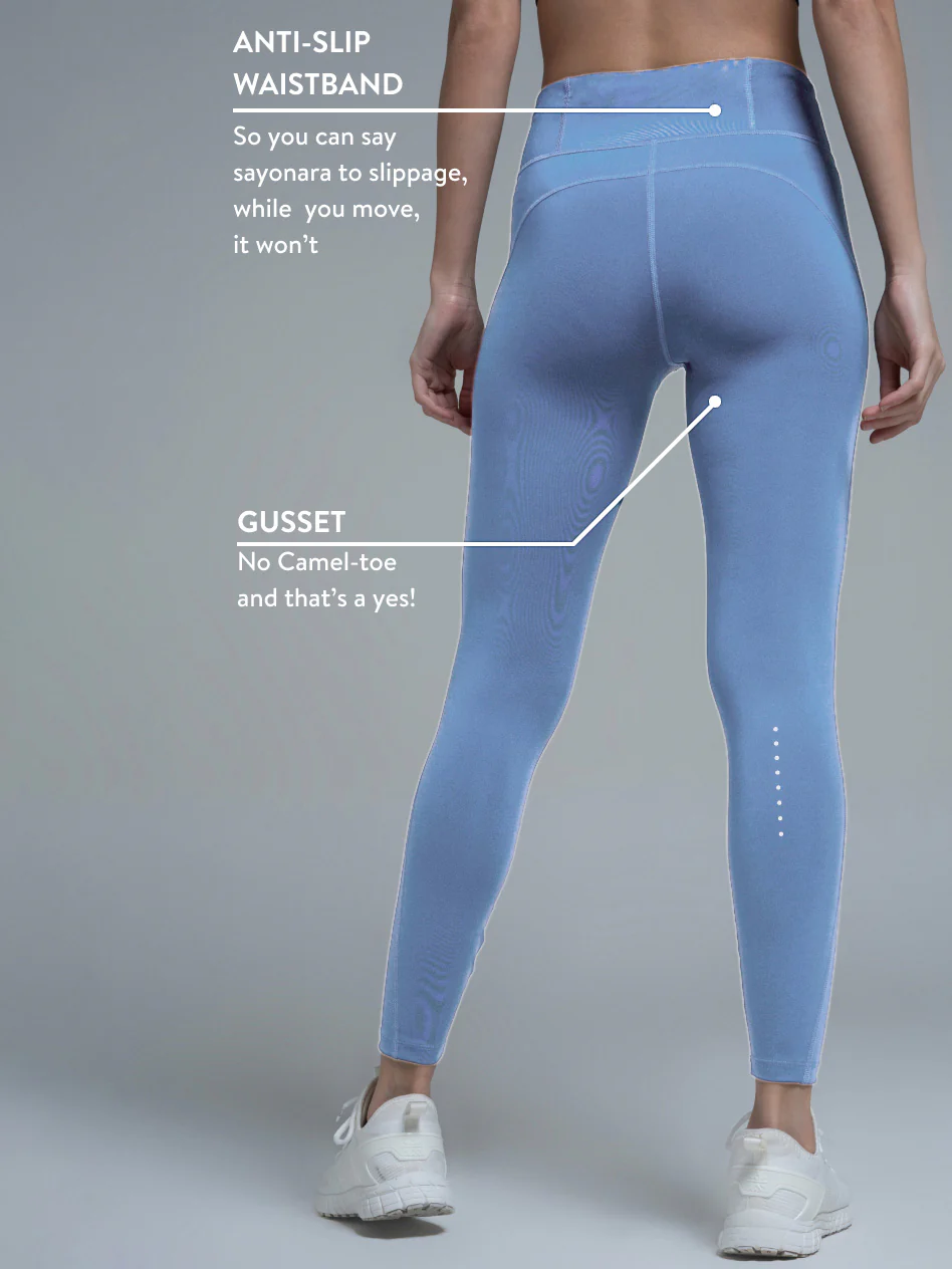 Navy Absolute Fit Solid Performance Tights - Image 4
