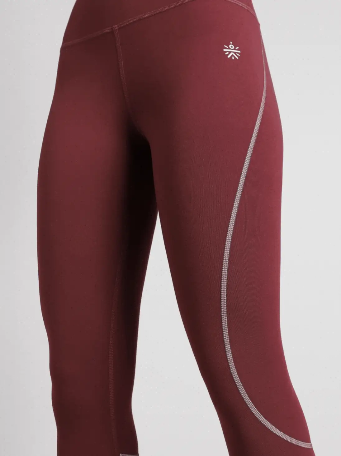Women's Brown Absolute Fit Solid Running Tights - Image 8