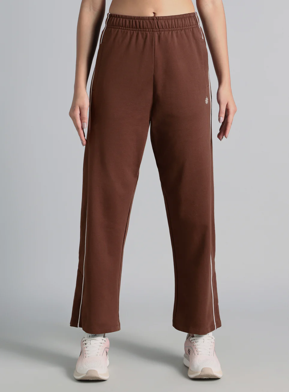 Women's Brown Community Straight Trackpants - Image 4