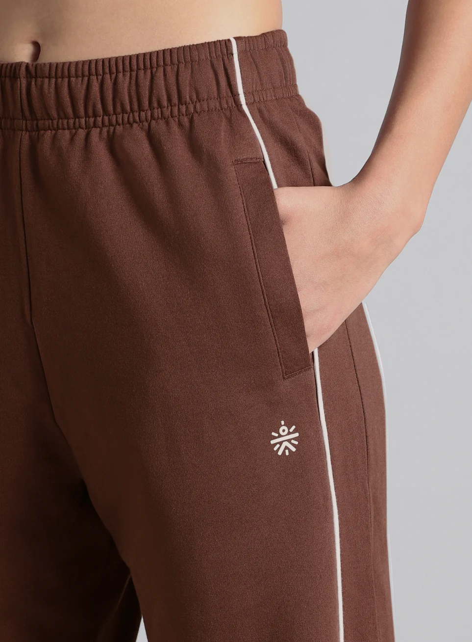 Women's Brown Community Straight Trackpants - Image 7