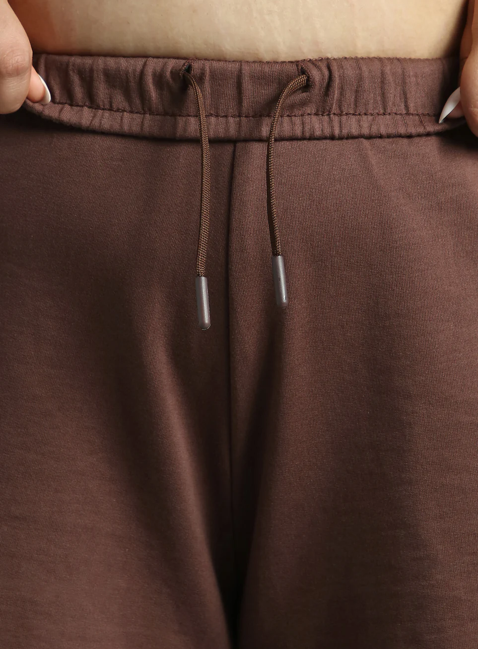 Women's Brown Plus Size Everyday Essential Cotton Shorts - Image 8