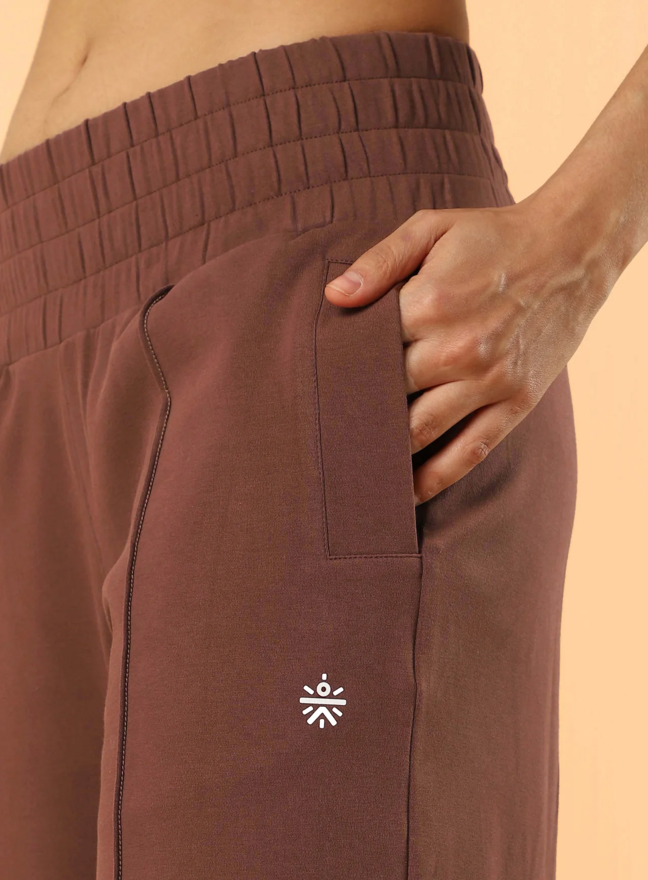 Women's Brown Flex Premium Wide Leg High Waist Pants - Image 7