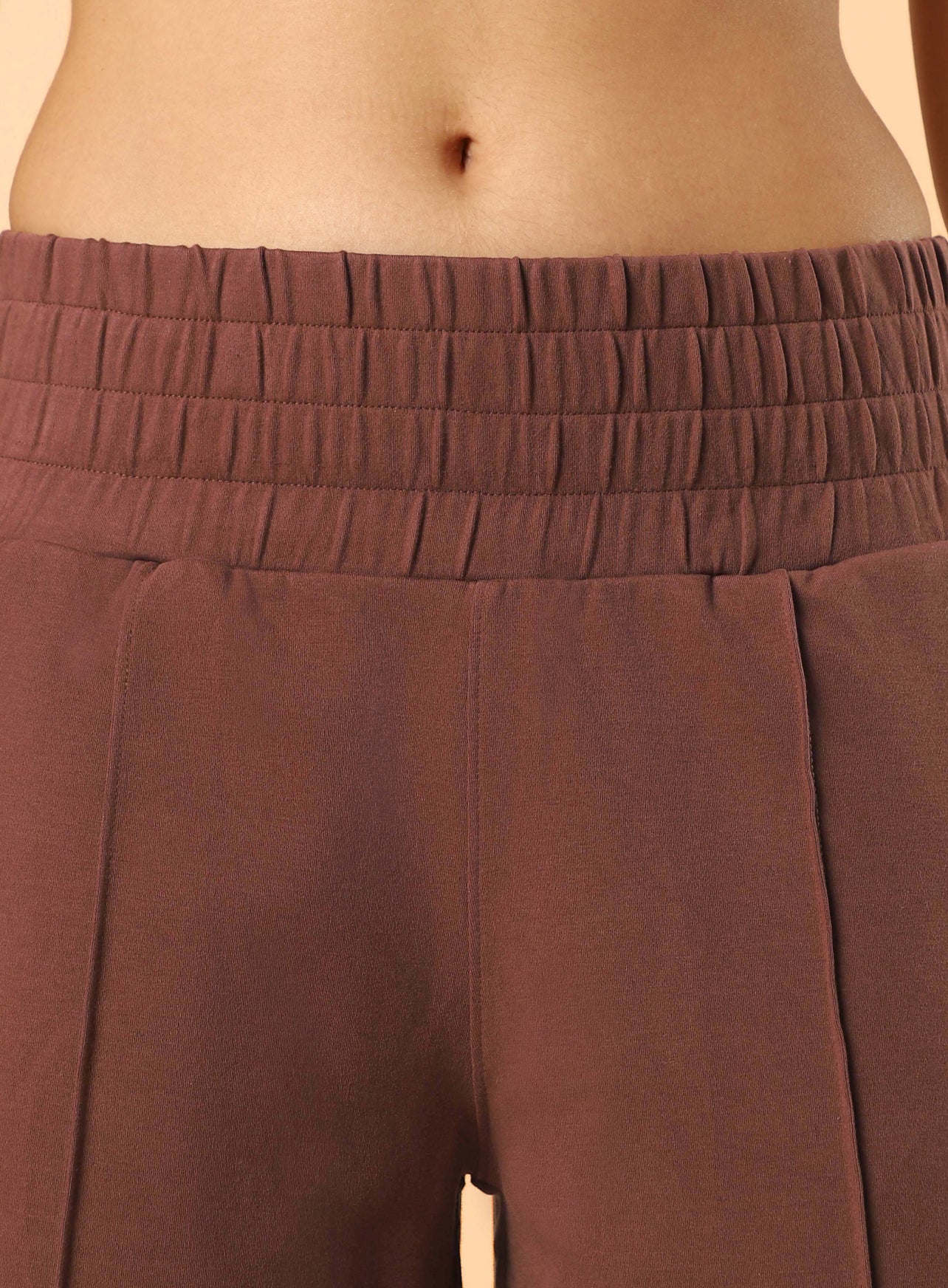 Women's Brown Flex Premium Wide Leg High Waist Pants - Image 9