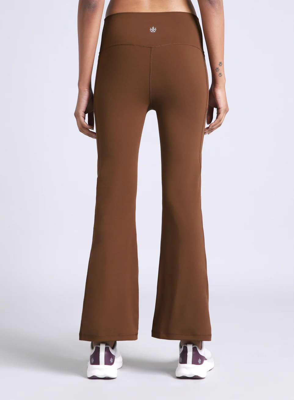 Women's Brown Flow Training COMFlex Flare Pants - Image 6