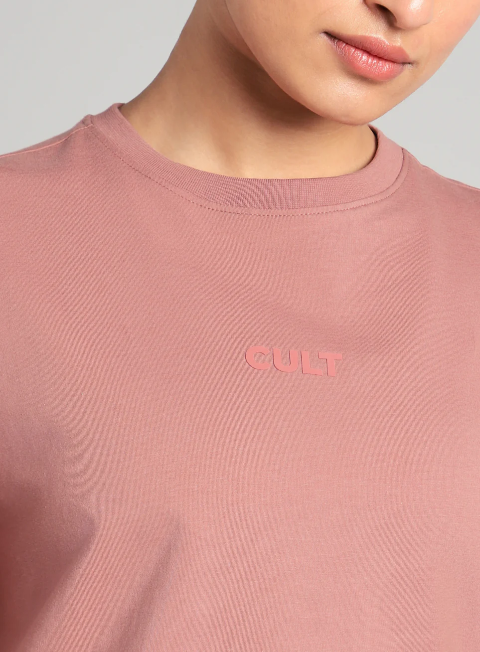 Women's Brown Form Mid Boxy T-shirt - Image 7