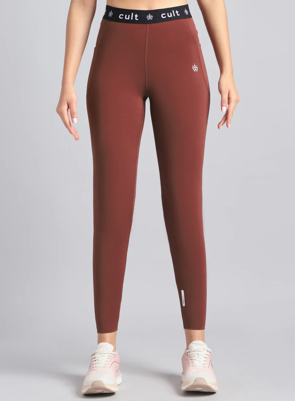 Women's Brown Move Easy COMFlex Tights - Image 4