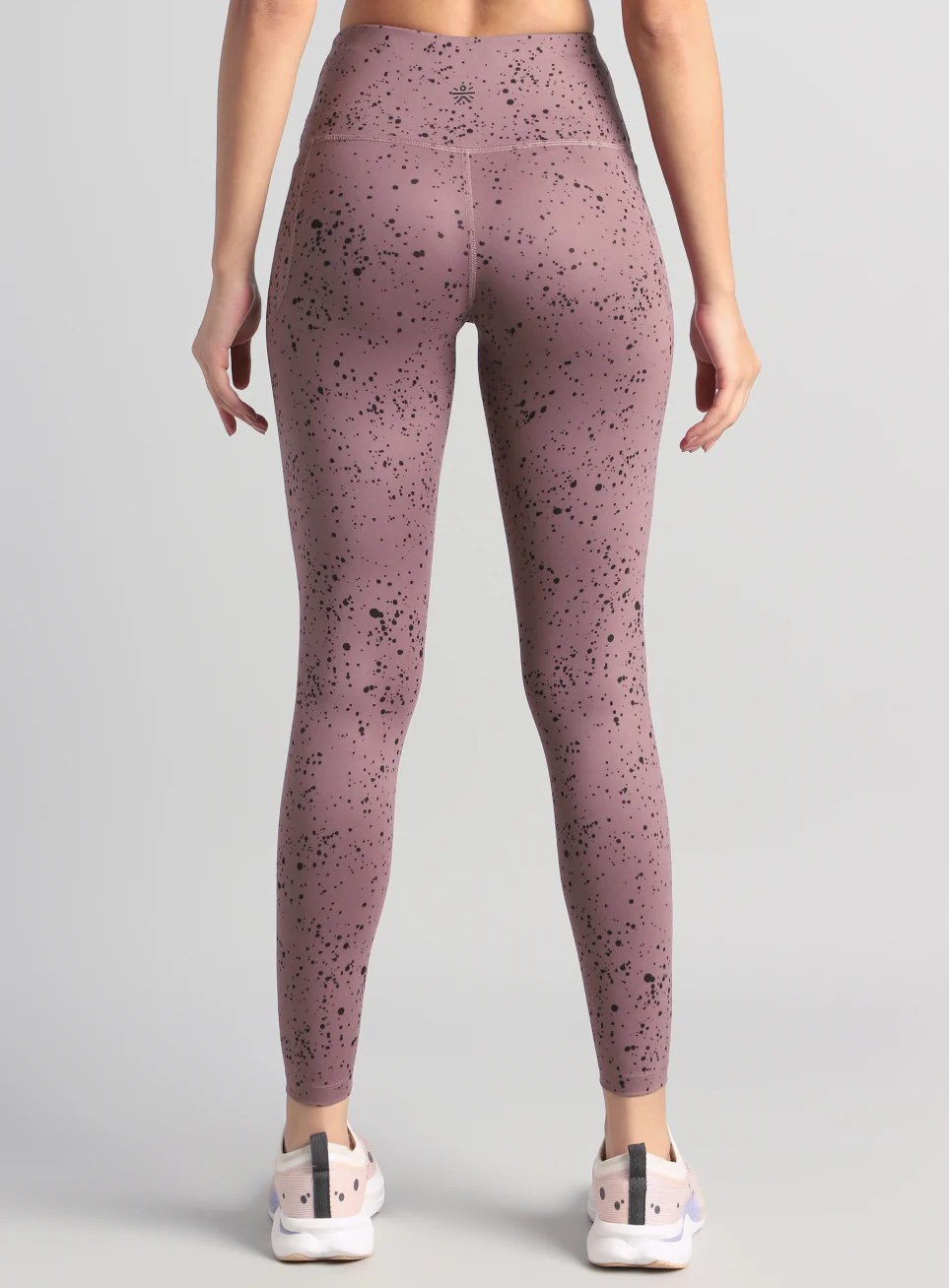 Women's Brown Printed Train All Day COMFlex Tights - Image 6