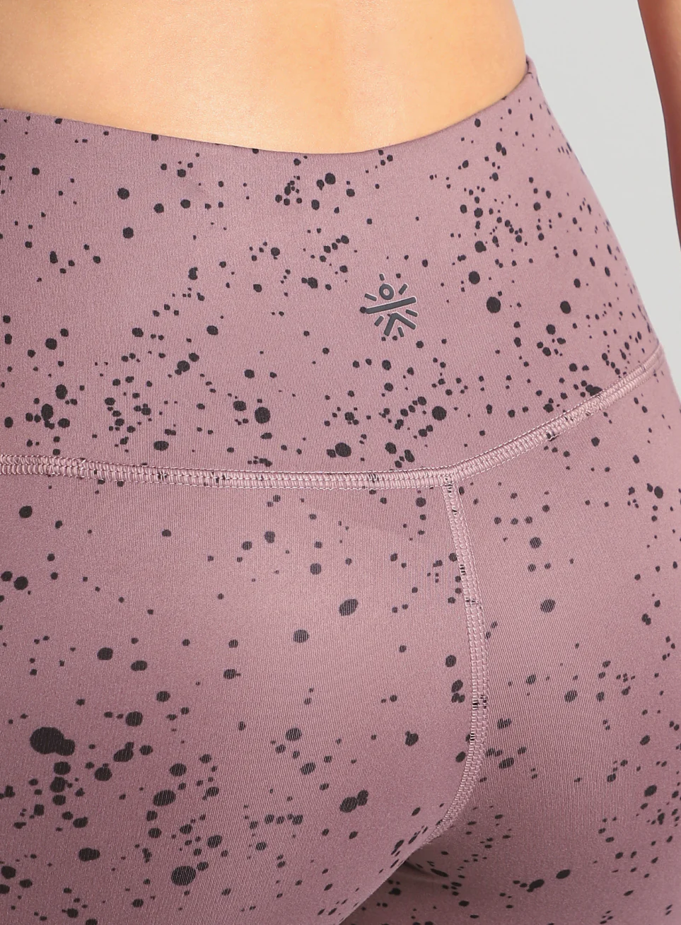 Women's Brown Printed Train All Day COMFlex Tights - Image 9