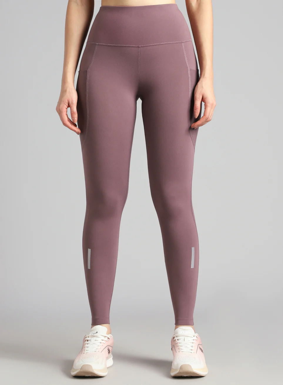 Women's Brown Run Elevate COMFlex Tights - Image 4