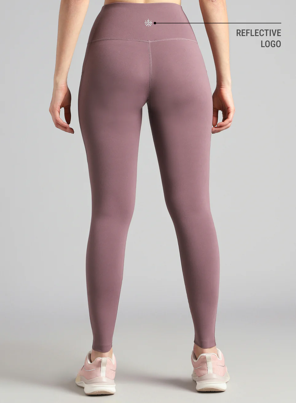 Women's Brown Run Elevate COMFlex Tights - Image 6