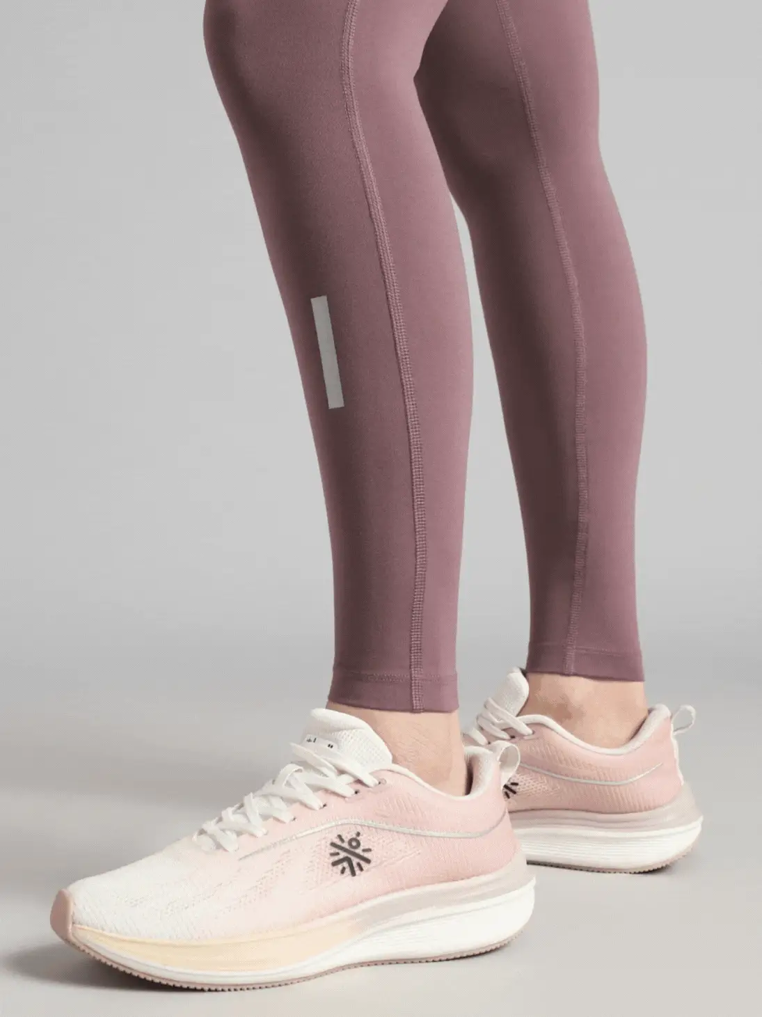 Women's Brown Run Elevate COMFlex Tights - Image 8