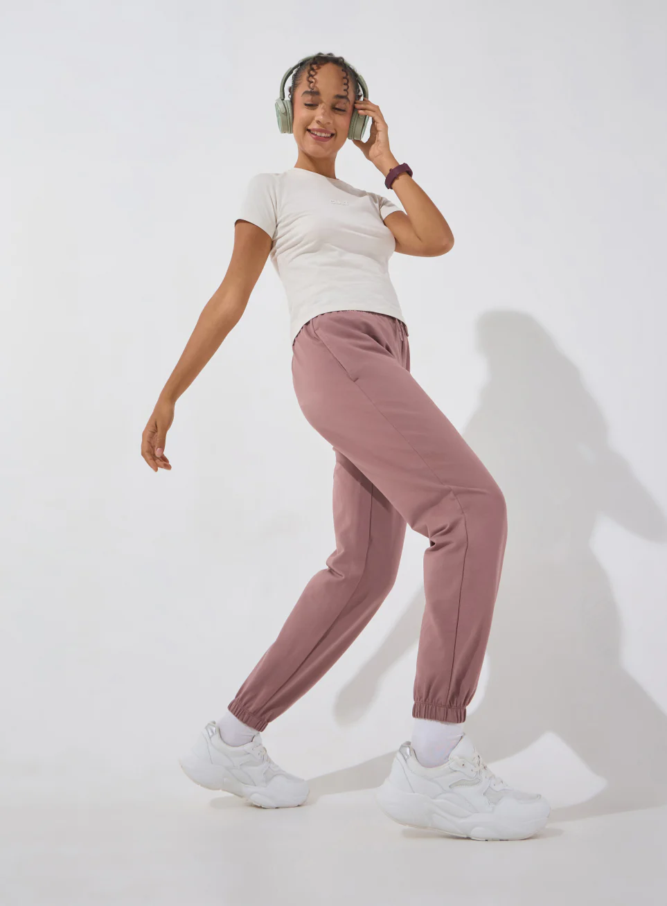 Women's Brown Soft Form Classic Joggers - Image 3