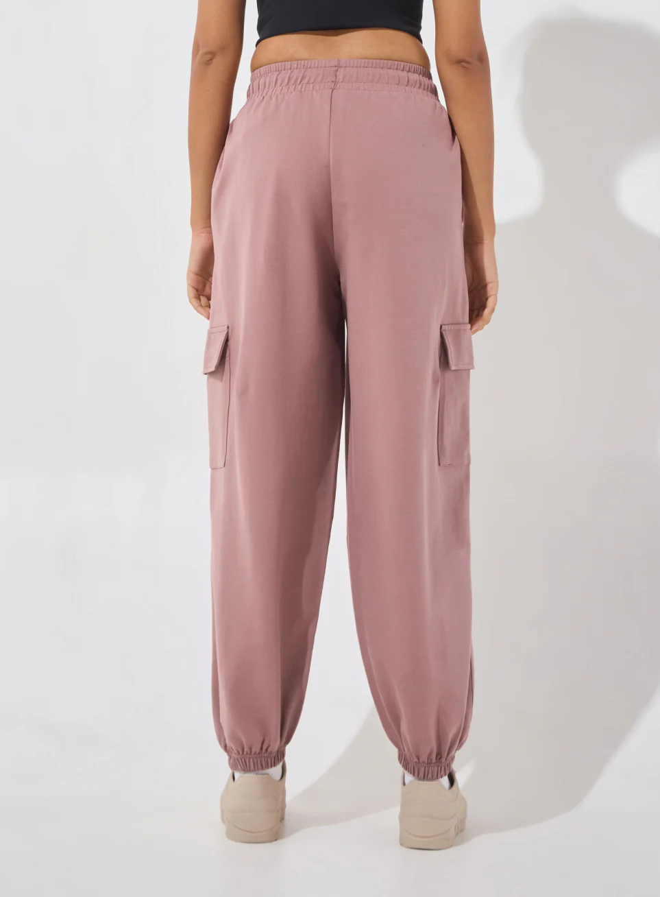 Women's Brown Soft Form Loose Fit Joggers - Image 6