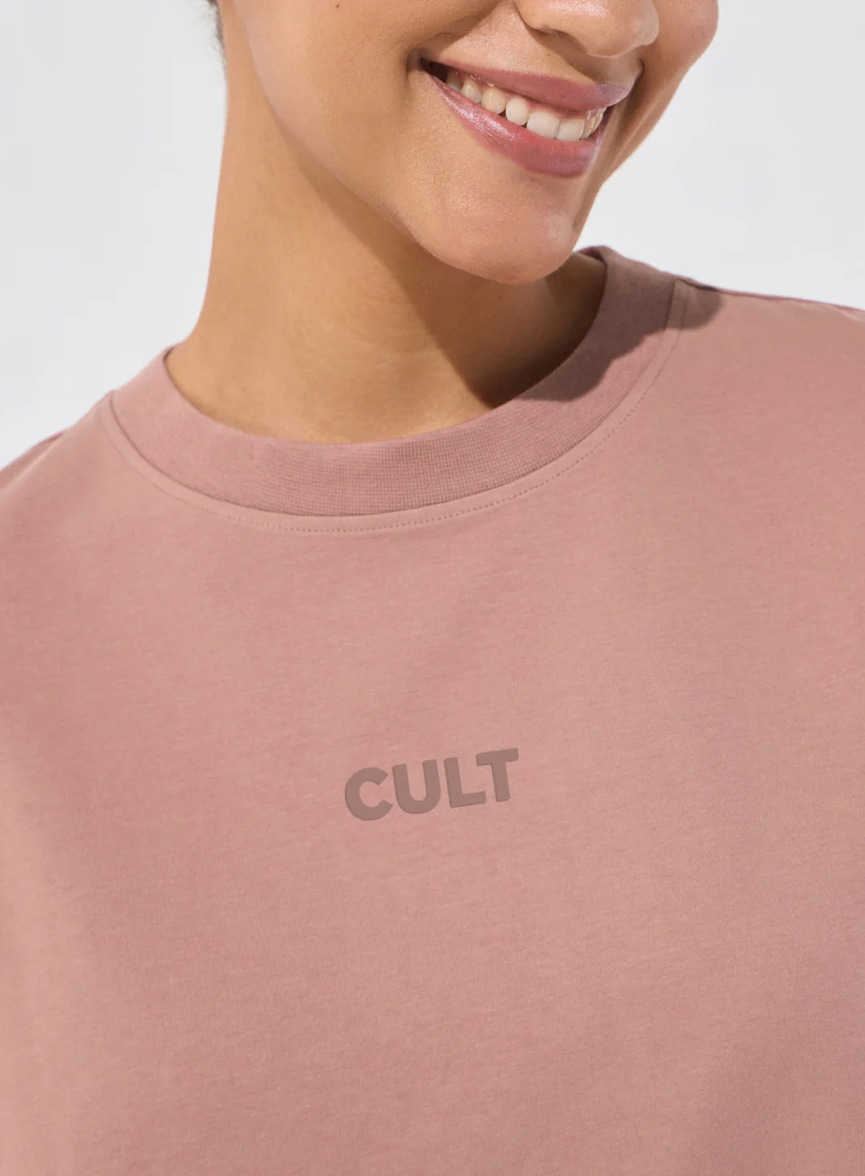 Women's Brown Soft Form Oversized T-shirt Dress - Image 7
