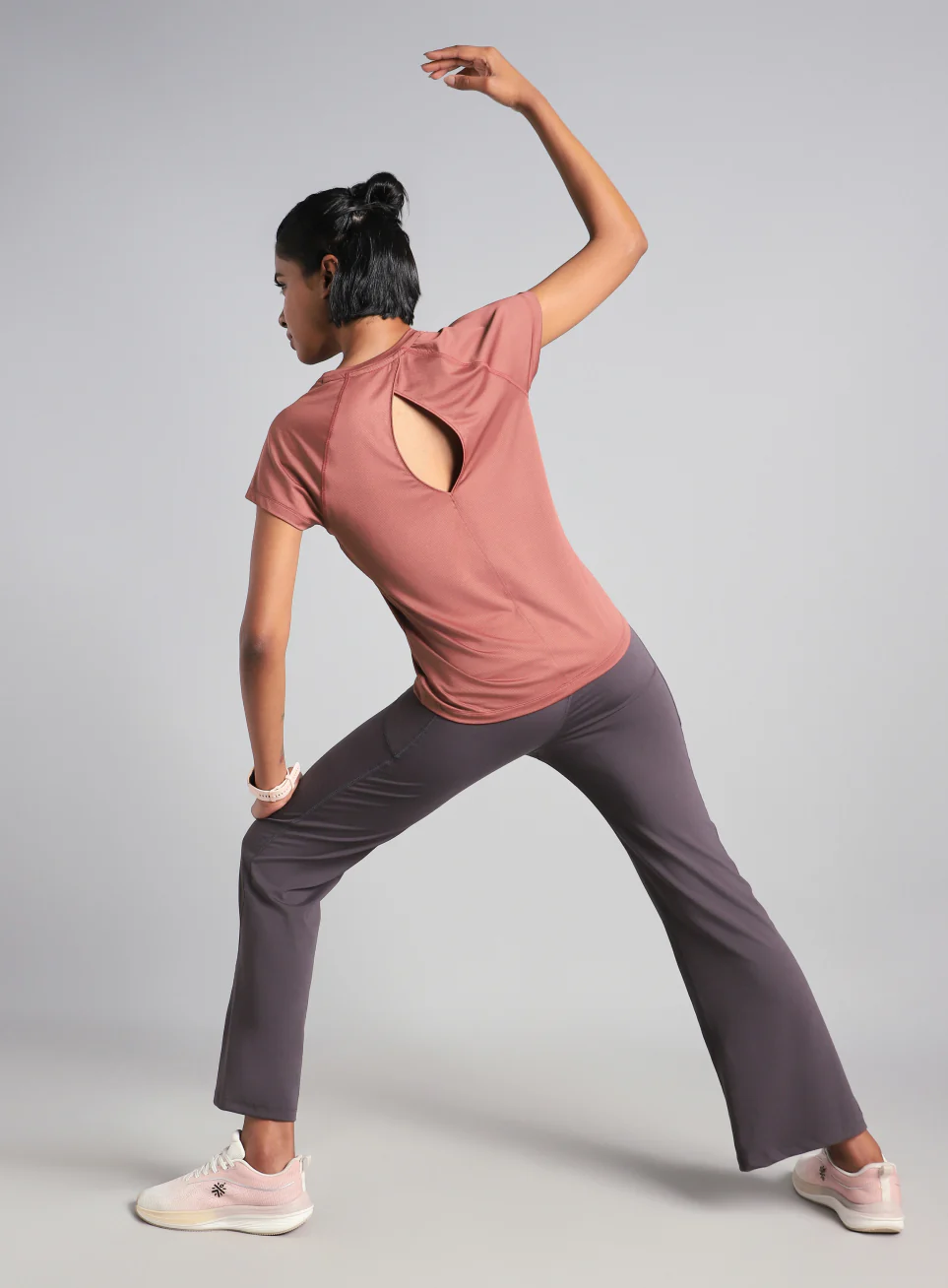 Women's Brown Spirit Run T-shirt - Image 2