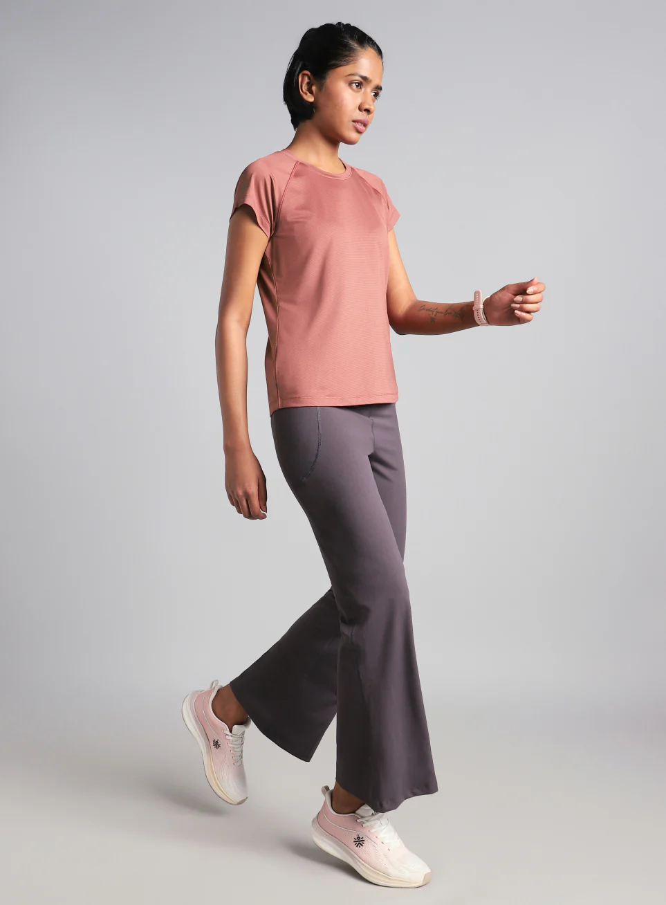 Women's Brown Spirit Run T-shirt - Image 3