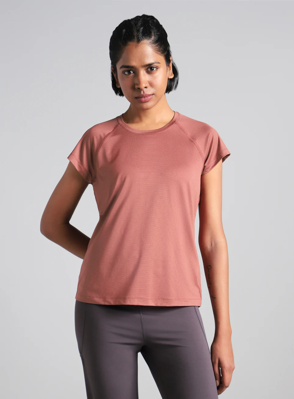 Women's Brown Spirit Run T-shirt - Image 4