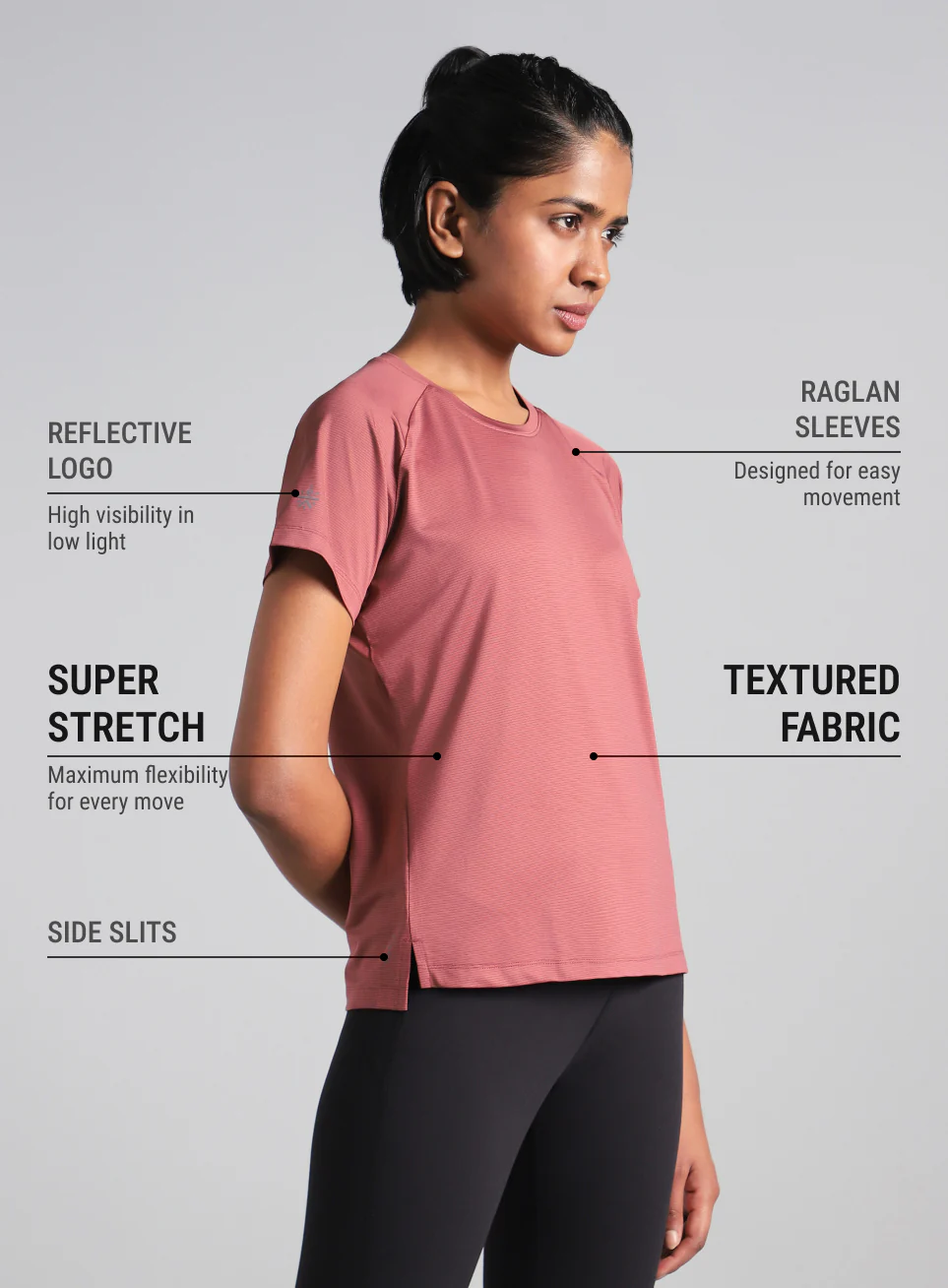Women's Brown Swift Runner Tee - Image 5