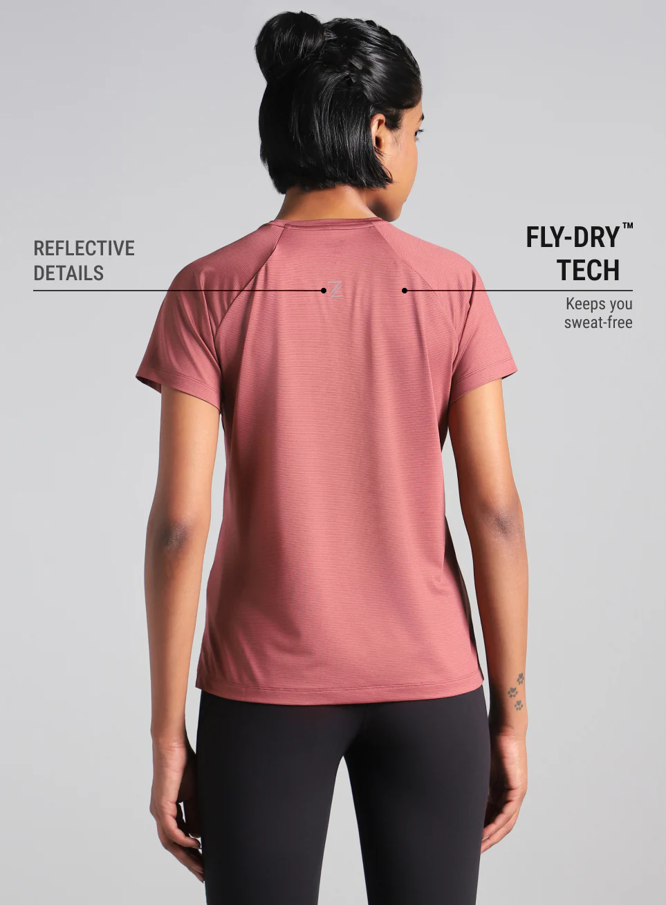 Women's Brown Swift Runner Tee - Image 6