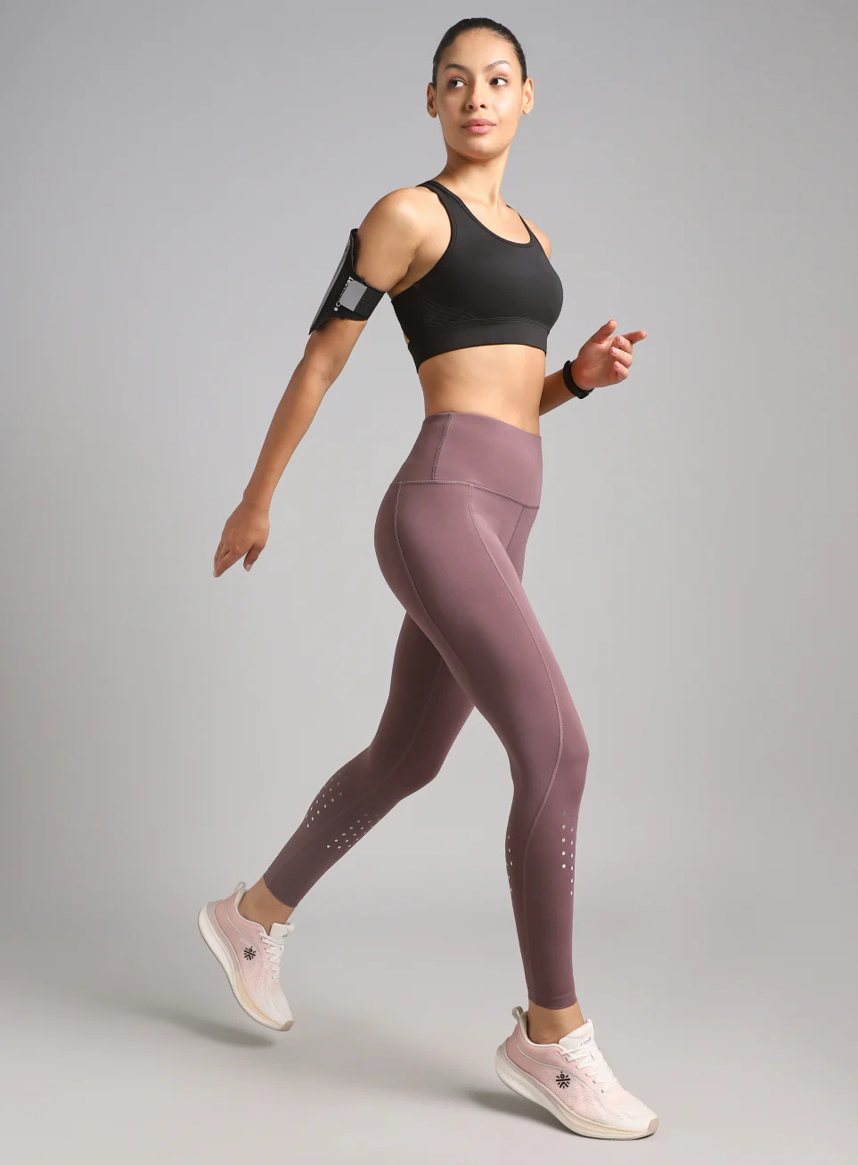 Women's Brown Ultimate Run COMFlex Tights - Image 2