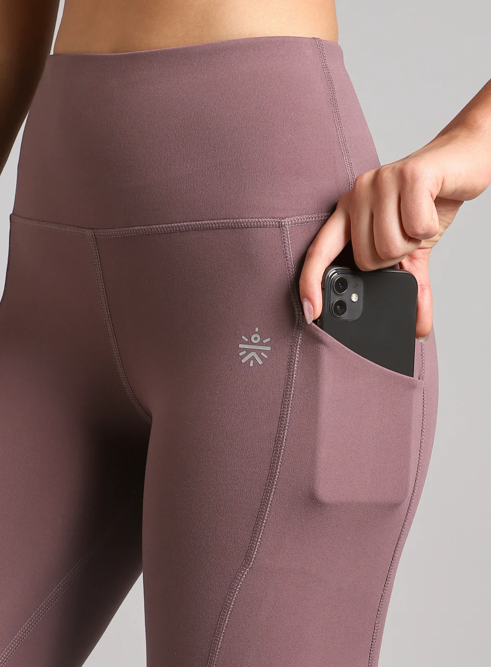 Women's Brown Ultimate Run COMFlex Tights - Image 7