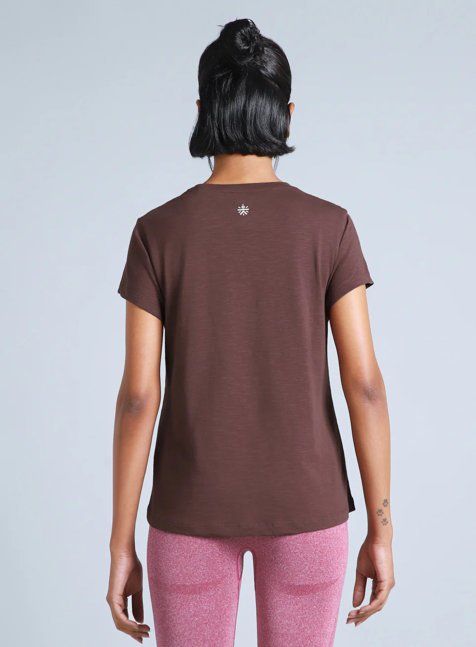 Women's Brown Yoga Flow Top - Image 6