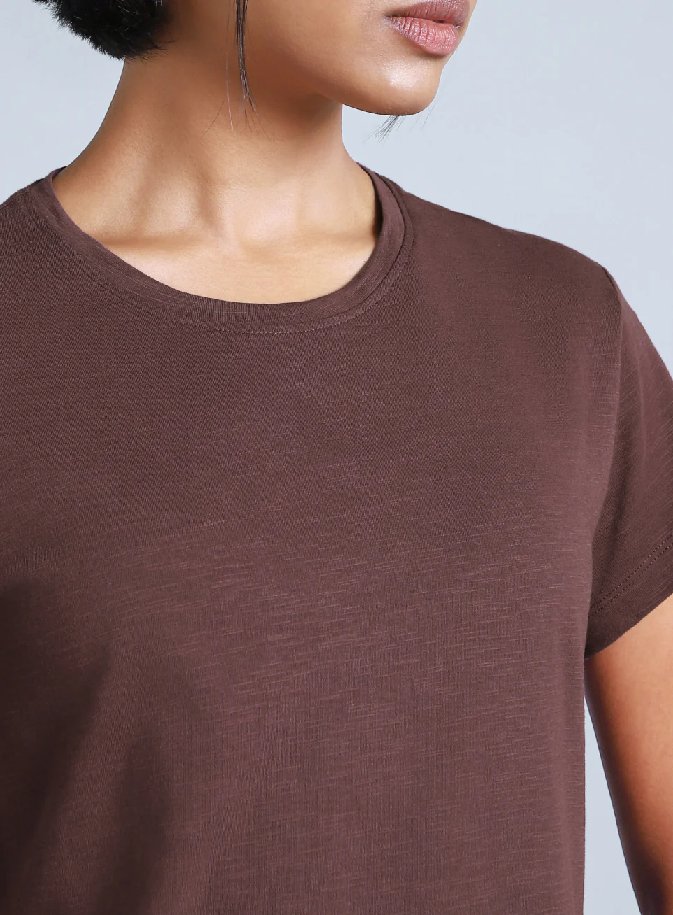 Women's Brown Yoga Flow Top - Image 7