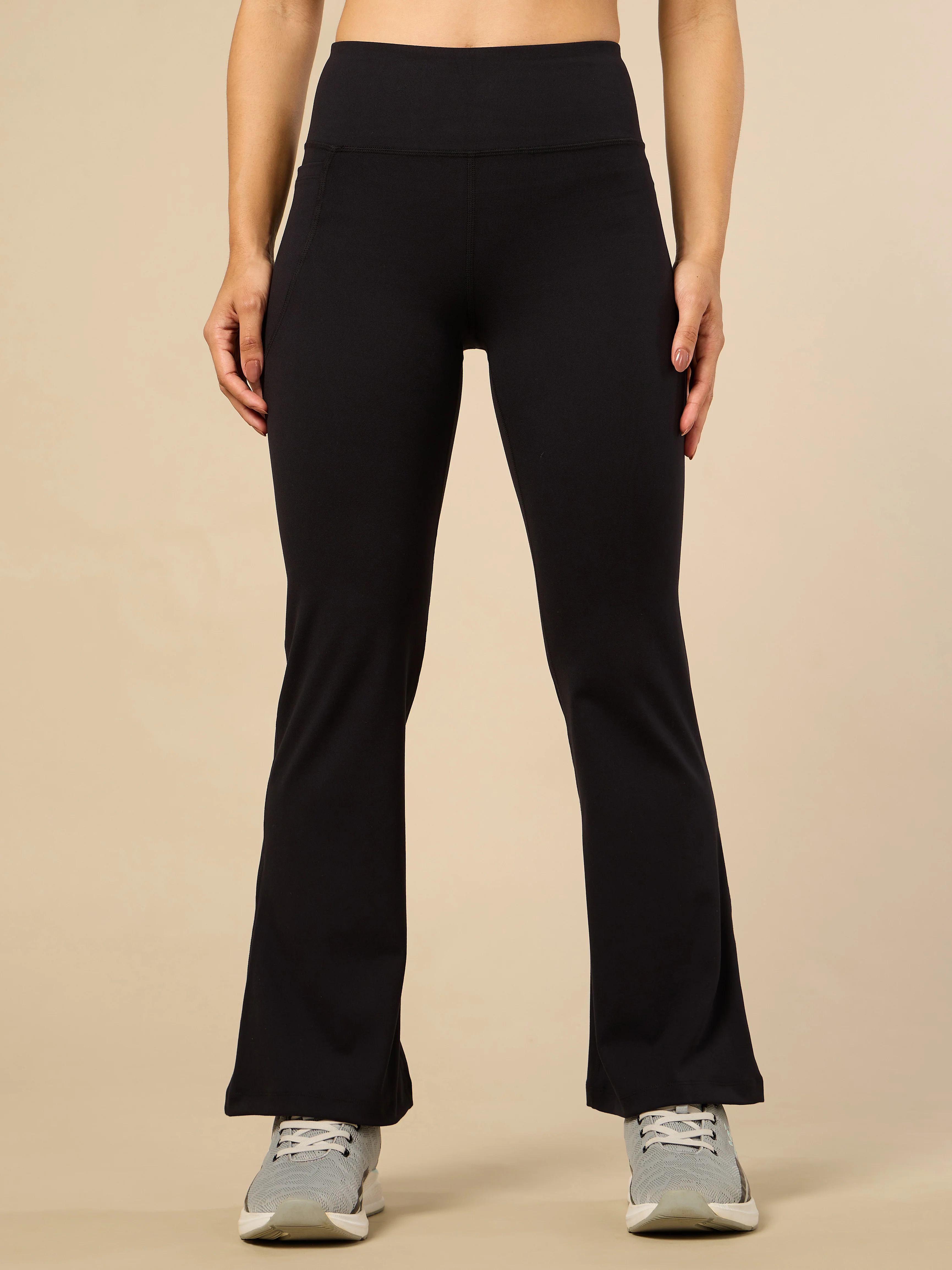 Women's COMFlex Black Performance Flare Pants - Image 4